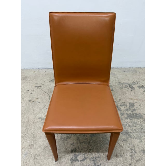 G.&r. Fauciglietti Latina High Back Leather Dining or Side Chair for Frag, Italy For Sale - Image 9 of 15