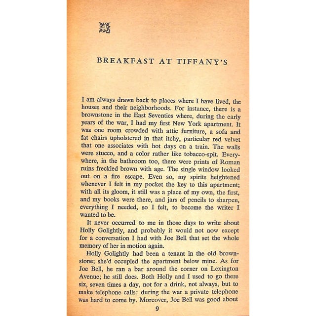 1960s "Breakfast at Tiffany's" 1961 Capote, Truman For Sale - Image 5 of 6