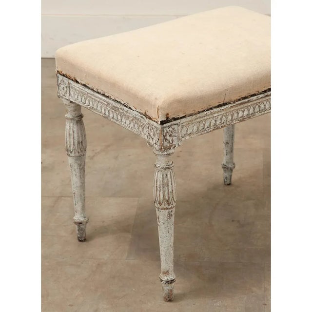 Wood Swedish 18th Century Louis XVI Style Benches - A Pair For Sale - Image 7 of 8