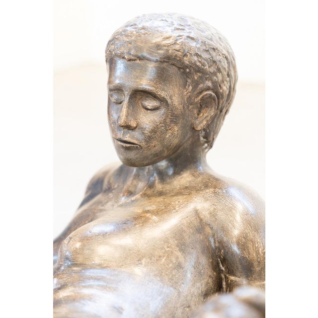 Figurative Sculpture in Plaster, 1970s For Sale - Image 6 of 18