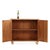 A contemporary South American cabinet in the manner of Jean-Michel Frank, clad in parchment and mica with a refined,...