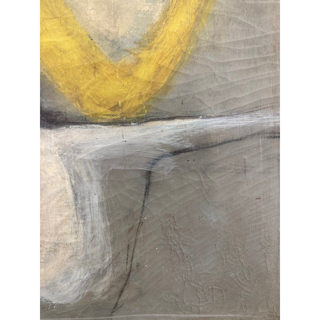 Textile Large Mid-Century Abstract Oil on Stretched Canvas by Tom Cranmer, 1957 For Sale - Image 7 of 14