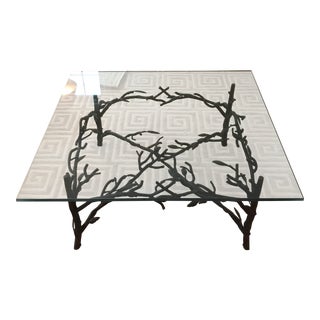 Branch and Leaf Base Cocktail Table For Sale