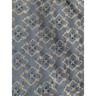 Brunschwig & Fils Creek Figured Woven Blue Fabric For Sale