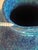 Mid 20th Century Vintage Volcanic Glazed Pottery Vase in Mottled Turquoise For Sale - Image 5 of 5