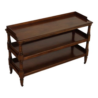 Late 20th Century Baker Milling Road English Regency Style Three-Tier Etagere For Sale