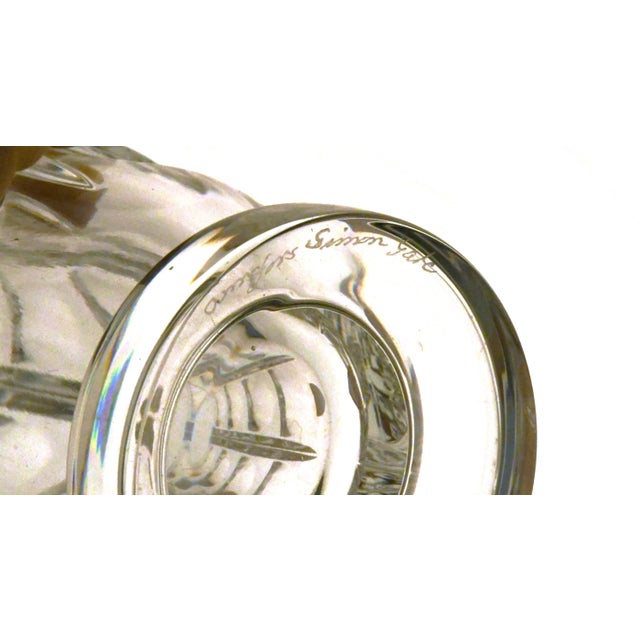 Swedish Thousand Windows Art Glass Vase by Simon Gate for Orrefors, 1940s For Sale - Image 6 of 7