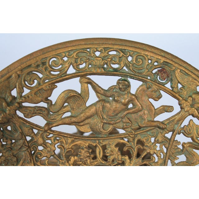 Early 20th Century Antique Neoclassical "Iron Art" Tazza Compote Pedestal For Sale - Image 5 of 14