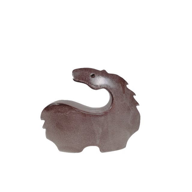 Mid-Century Ceramic Horse Sculpture, Italy, 1970s For Sale