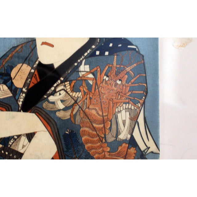 Utagawa Kunisada (Toyokuni Iii) 1859 Japanese Woodblock Print by Utagawa Kunisada For Sale - Image 4 of 5