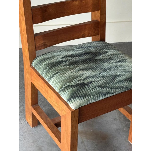 Brutalist Set of 4 1960s Brutalist Oak Dining Chairs For Sale - Image 3 of 6