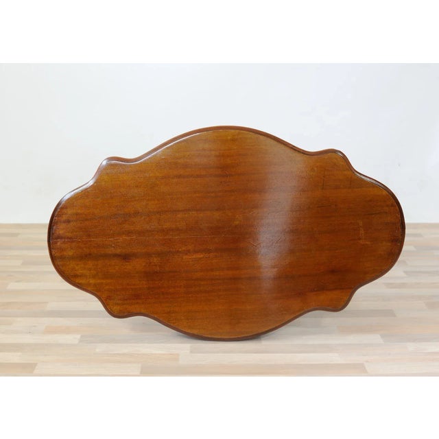Antique French Veneer Coffee Table in Mahogany For Sale - Image 5 of 16