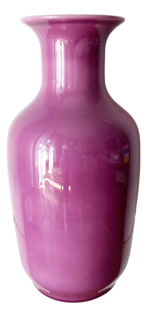 Mauve Ceramic Vase, 1970s