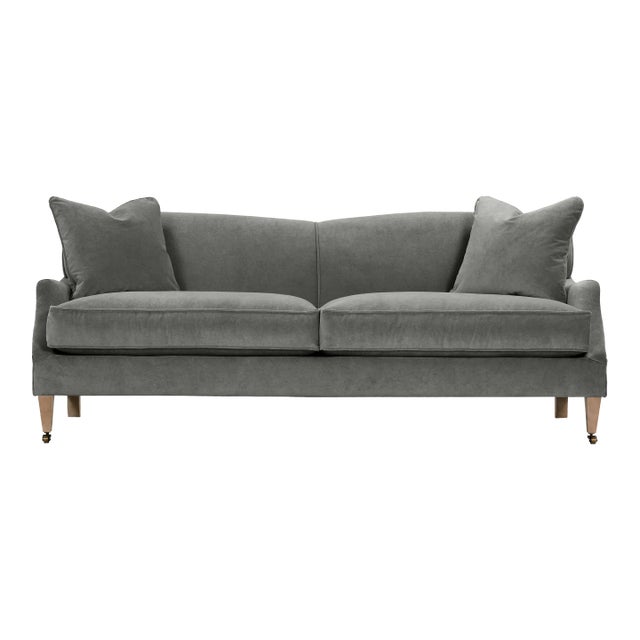 Alcott Sofa, Seal Velvet For Sale