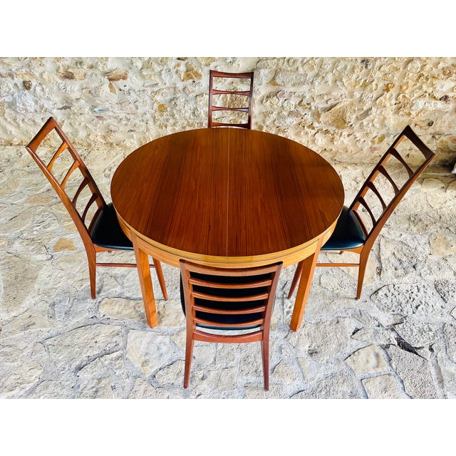 Mid-Century Extendable Teak Dining Table with Butterfly Leaf from Van Pelt, 1960s For Sale - Image 12 of 18