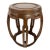 Vintage Asian Carved Wood Garden Stool For Sale