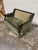 Shabby Chic Vintage Smoking Room Library Velvet Love Seat For Sale - Image 3 of 12