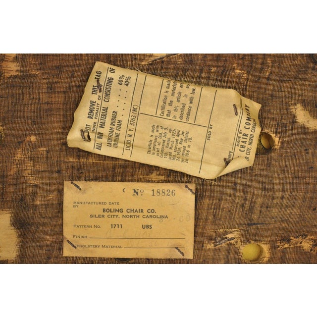 Vintage Boling Chair Co Mid Century Modern Walnut Lounge Arm Chairs (B) - Pair For Sale - Image 15 of 17