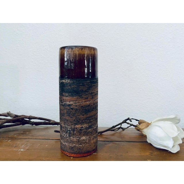 Mid-Century Modern Scandinavian Ceramic Vase or Bowl by Ulla & Gustav Kraitz, 1970s For Sale - Image 3 of 11