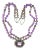 16" Vintage Carol Felley Amethyst and Sterling Southwestern Necklace For Sale