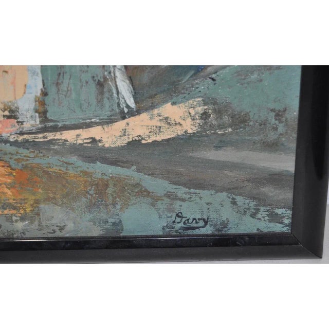 Impressionist Impressionist Coastal Landscape w/ Tree's & Houses For Sale - Image 3 of 7