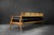 Mid-Century Modern German Oak and Black Leather Sofa, 1960s For Sale - Image 10 of 18