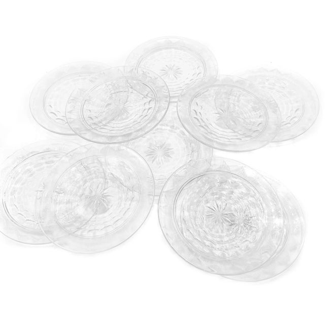 Mid Century Ornate Cut Lead Crystal Plates, Hand Cut in West Germany