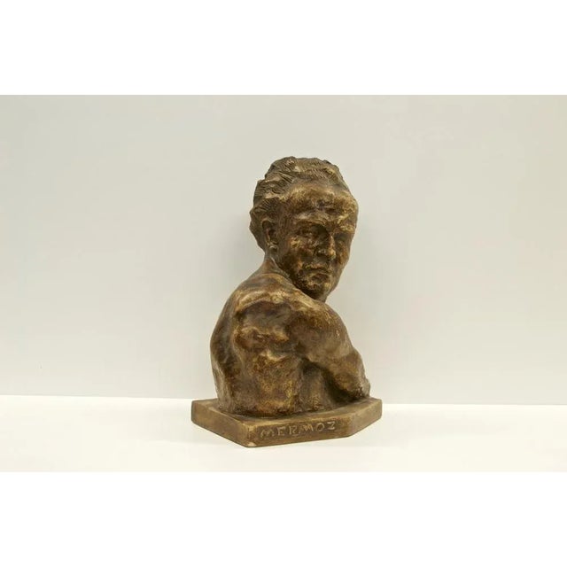 Bust of Jean Mermoz in Terracotta by Paul Gondard, 1938 For Sale - Image 10 of 11
