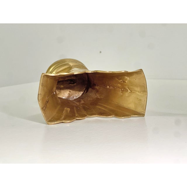 Mid-Century Modern Brass Vase, 1960s For Sale - Image 10 of 11