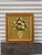 Olive Vintage Floral Crewel Embroidery Wall Art With Burlap Border For Sale - Image 8 of 11
