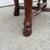 Brown Italian Baroque Walnut Stool with Fortuny Upholstery For Sale - Image 8 of 10