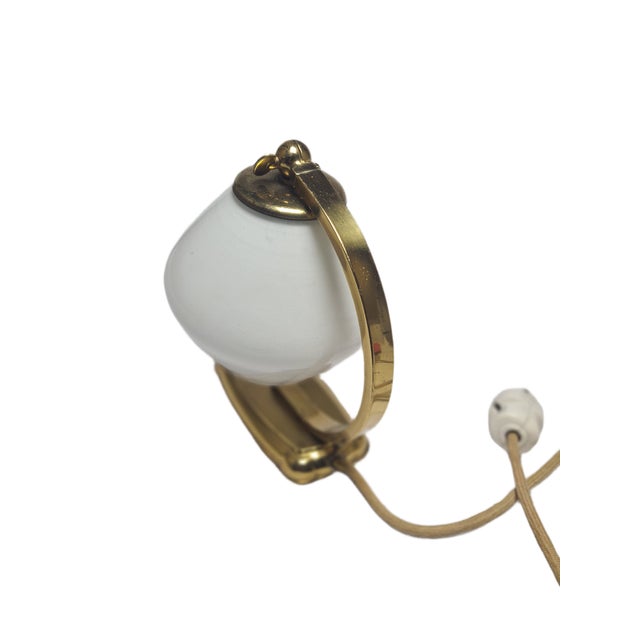 Goldenrod Art Deco Bedside Lamp, Belgium, 1950s For Sale - Image 8 of 13
