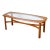Nathan Furniture Teak Coffee Table With Glass Inlay For Sale