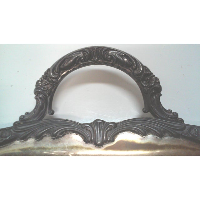 Rogers Bros. Rogers Silverplate Coffee and Tea Service & Tray - 5 Pieces For Sale - Image 4 of 11