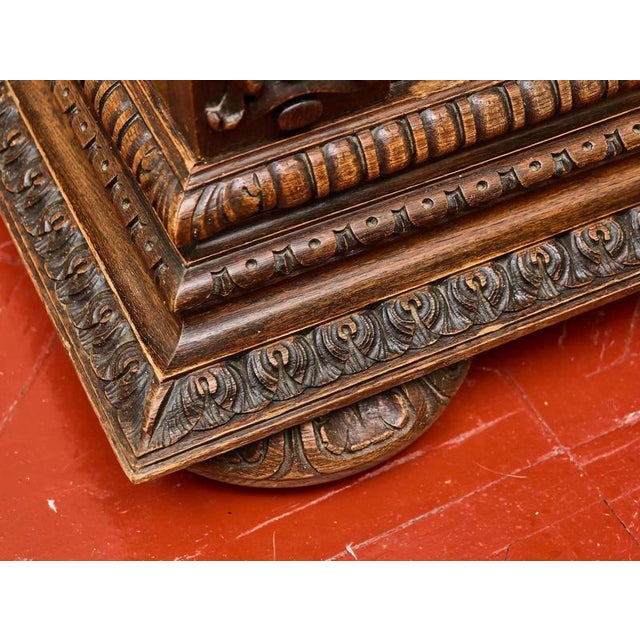 19th Century Renaissance Oak Bookcase For Sale - Image 6 of 13