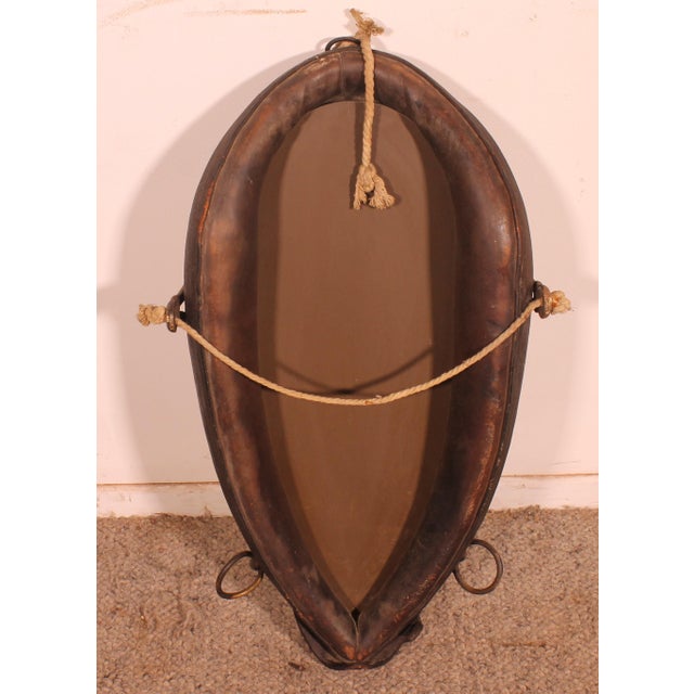 Mirror in Leather Horse Harness, 1890s For Sale - Image 9 of 10
