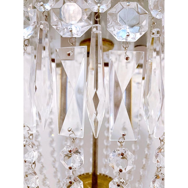 1950s 1950s Italian Bronze Basket Chandelier For Sale - Image 5 of 8