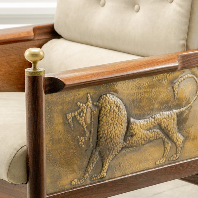 Wood 1970s Attributed to Ib Kofod-Larsen | King Solomon Armchair For Sale - Image 7 of 10