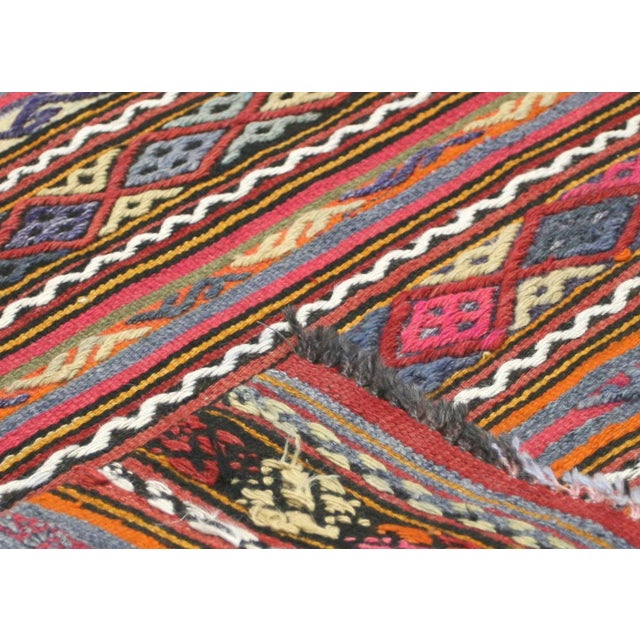 1950s Turkish Kilim For Sale - Image 4 of 6