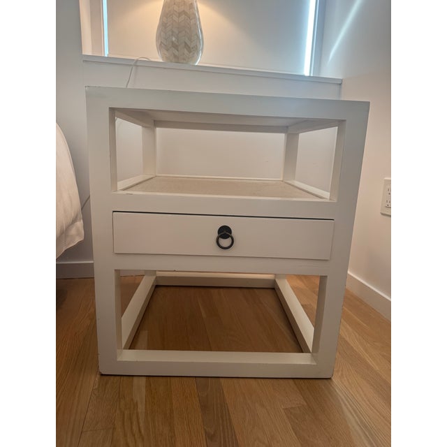 Transitional Pair of Nightstands For Sale - Image 3 of 10