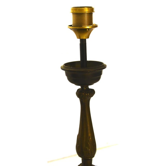 Black Antiques Bronze Table Lamp, 1890s For Sale - Image 8 of 14