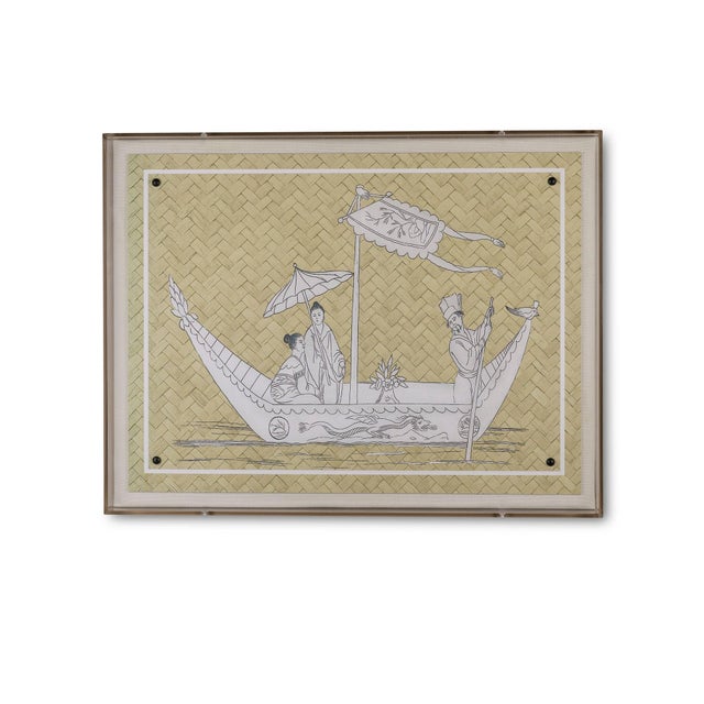 Winterthur for Port 68 Azalea Woods, Boat Shadowbox Giclee Print For Sale In Chicago - Image 6 of 6