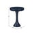 Scalloped Round Drink Table Navy Blue For Sale - Image 10 of 10