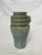 1940s Vintage McCoy Brutalist Aqua Drip-Glaze Vase For Sale - Image 5 of 10
