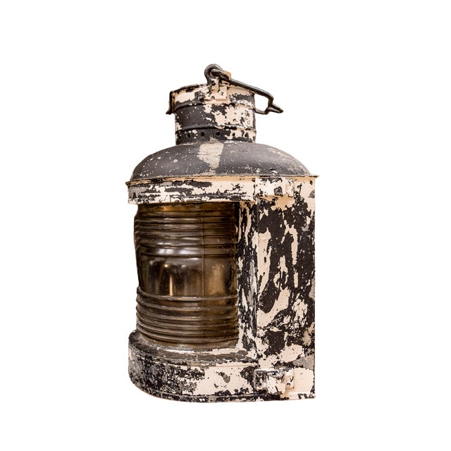 Early 1900s Ward Hendrickson Marine Masthead Ship Lantern For Sale - Image 4 of 10