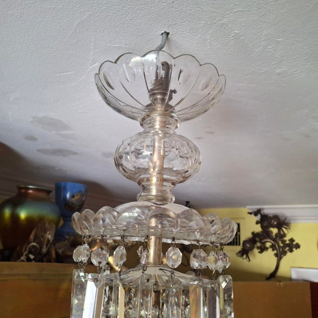 Mid 19th Century C1860 French Empire 4 Foot Cut Crystal Cascading Waterfall Palace Chandelier by Baccarat 12 Lights For Sale - Image 5 of 18