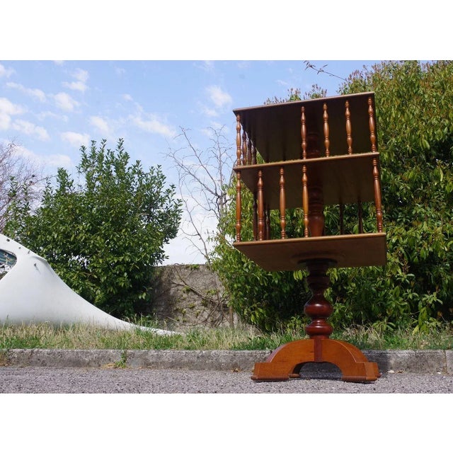 Beech Swivel Bookcase, 1950s For Sale - Image 12 of 18