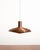 Copper pendant lamp with a system of concentric diffusers and white lacquered interior surfaces. "Tallerken" model by Poul...