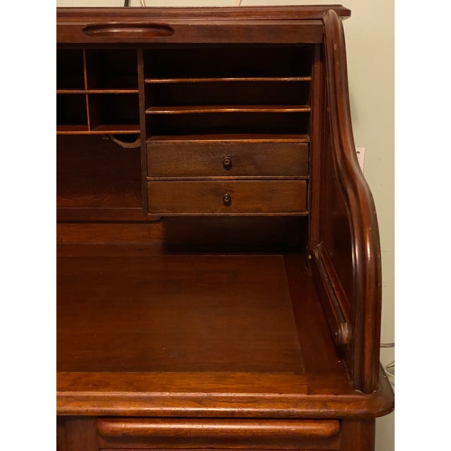 20th Century Antique Roll Top Derby Desk Chairish