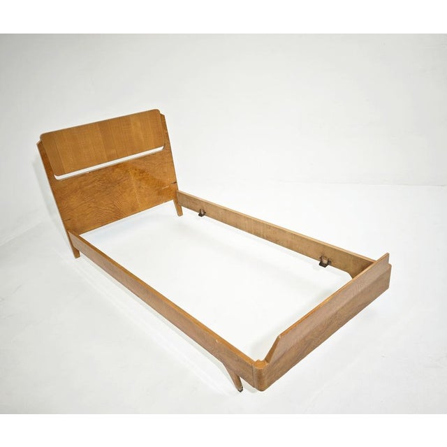 Single Wooden Bed in the style of Ponti or La Permanente Cantù, Italy, 1950s For Sale - Image 17 of 18